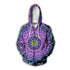 Psychedelic Weed Zipped-Hoodie